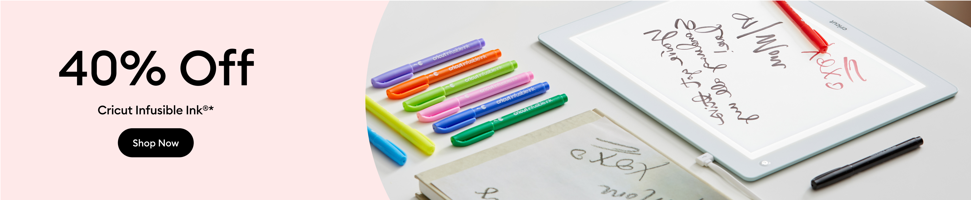 This week only save 40% on infusible ink.*